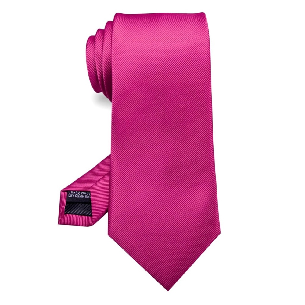 Like NEW Hot Pink / Fuchsia Silk Neck Tie- Great for HOCO